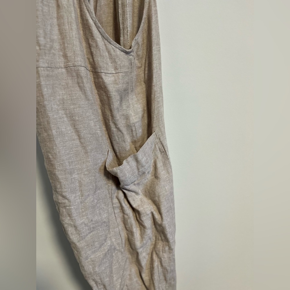 Neutral linen blend twik overalls 🖤 - Picture 9 of 9